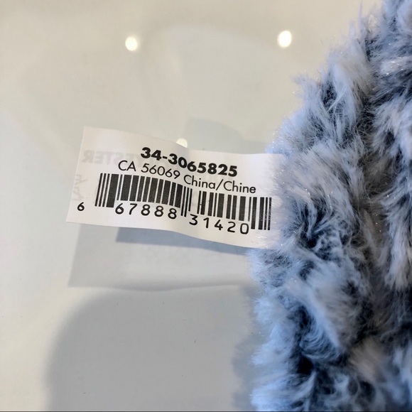 Polyester Scarf, Blue - Picture 6 of 6